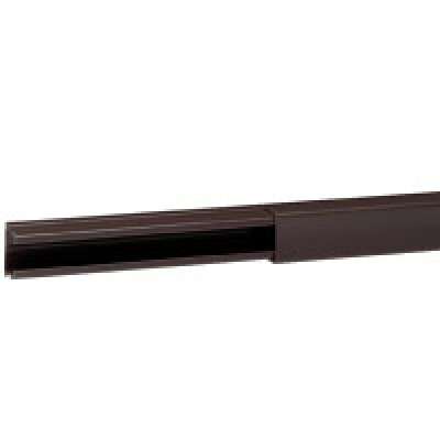 Moulure marron RAL8014 avec couvercle  20x12.5 x L=2100mm DLP Legrand