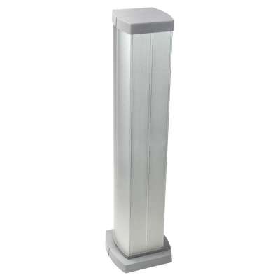 Mini-colonne à clippage direct (couvercle 45mm) 4 compartiments Ht=680mm aluminium Snap-on Legrand