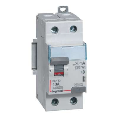 Interrupteur différentiel type A bipolaire 2P/40A - 300mA TX³ Legrand