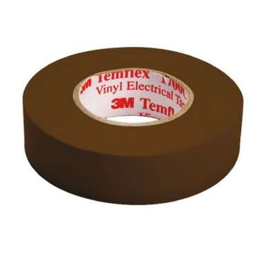 Ruban isolant électrique vinyl 19mm x 20m brun