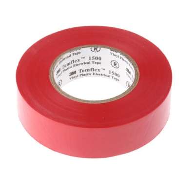 Ruban isolant électrique vinyl 19mm x 20m rouge