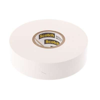 Ruban isolant électrique vinyl 19mm x 20m blanc