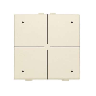 Commande d'éclairage quadruple avec Led et capteurs de confort touches crème Original Home Control® Niko