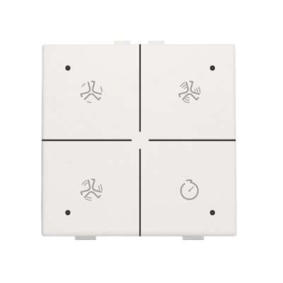 Commande de ventilation avec Led touches Original et Intense blanches Home Control® Niko