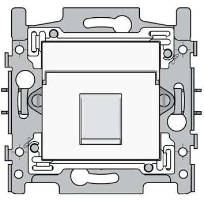 Prise informatique simple RJ45 (UTP5E) Original et Intense blanc Niko