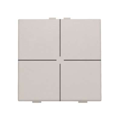 Commande d'éclairage quadruple avec touches Original Light Grey Home Control® Niko