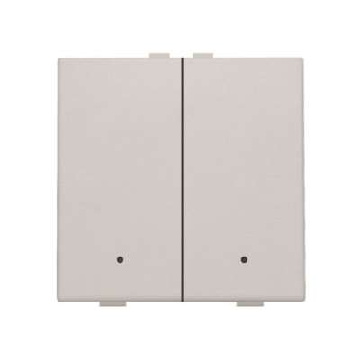 Commande d'éclairage double avec Led et touches Original Light Grey Home Control® Niko