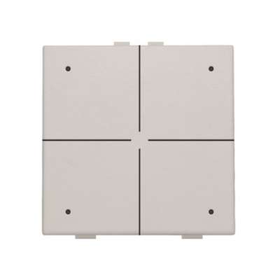 Commande d'éclairage quadruple avec Led et touches Original Light Grey Home Control® Niko