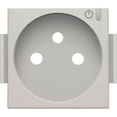 Set de finition prise connectée avec terre Zigbee® Original Light Grey Home Control® Niko