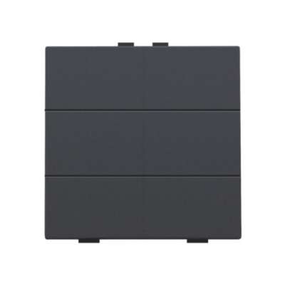 Commande d'éclairage sextuple avec touches Intense Anthracite Home Control® Niko