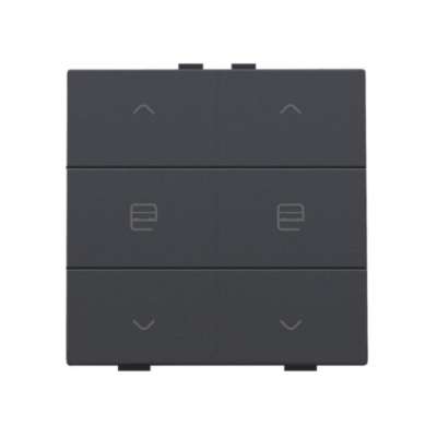 Commande de moteur double avec Led touches Intense Anthracite Home Control® Niko