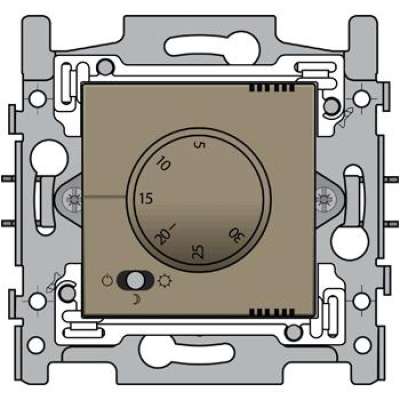 Thermostat électronique 8A/230V Intense Bronze Niko 