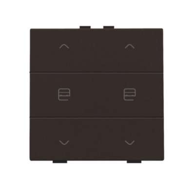 Commande de moteur double avec touches Intense Dark Brown Home Control® Niko