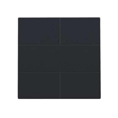 Set de finition black coated bouton-poussoir 4NO 24V Niko