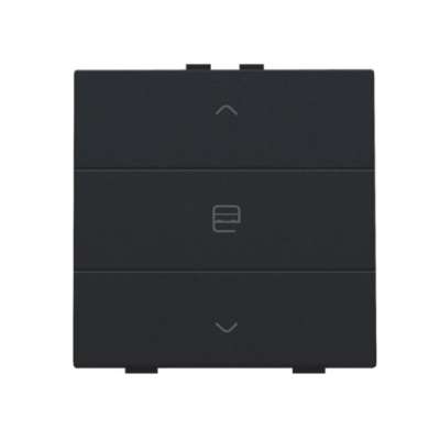 Commande de moteur simple avec touche black coated Home Control® Niko