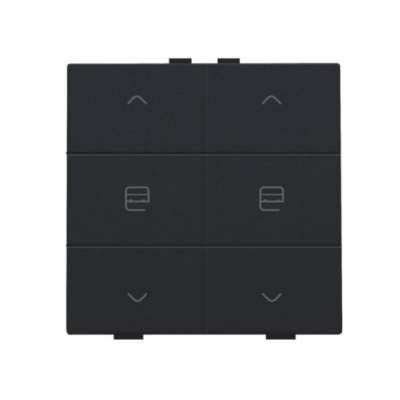 Commande de moteur double avec touches black coated Home Control® Niko