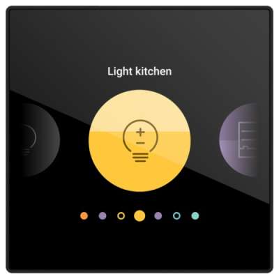 Écran de commande connecté et personnalisable Digital black Home Control® Niko