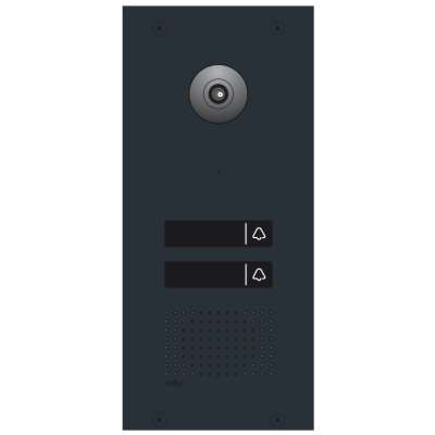 Vidéophone extérieur 2 bouton-poussoirs tactiles éclairés Home Control® 550-22012 Niko