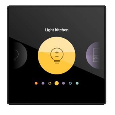 Ecran de commande personnalisable connecté 230V Digital black Home Control® Niko