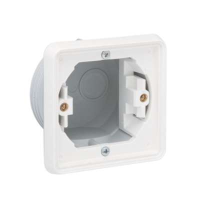 Boîte d'encastrement simple IP55 New Hydro blanc Niko