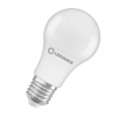 Lampe Led sphérique non dimmable Classic dépolie A 60 8.5-60W/806lm/Ø60/2700K/ 220-240V/E27/15000h blanc chaud Ledvance Osram