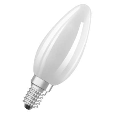 Lampe Led flamme dimmable Parathom Classic B dépolie Ø35/4.8W/2700K/230V/E14/15000h/470lm blanc chaud Osram