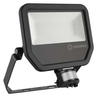 Projecteur LED noir avec détecteur 50W/55000h/5500Lm blanc froid 4000K Floodlight Sensor Ledvance® Osram