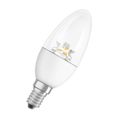 Lampe Led flamme dimmable Parathom Classic B dépolie Ø35/5.7W/2700K/230V/E14/25000h/470lm blanc chaud Osram