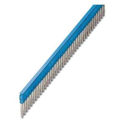 Pont enfichable 50 pôles pas de 5.2mm bleu 24A pour bloc de jonction rail DIN 3032114 FBS 50-5 BU Phoenix Contact