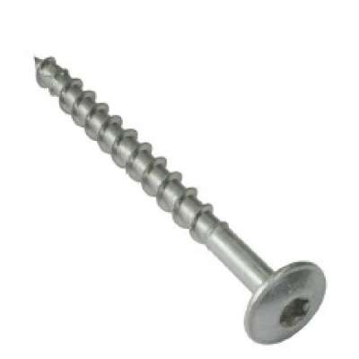 Vis de fixation inox Ø8 x L=80mm à tête plate Torx pour bois 943208-080 Schletter