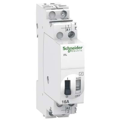 Télérupteur bipolaire 2NO/16A  12Vac/6Vdc ITL Schneider Electric