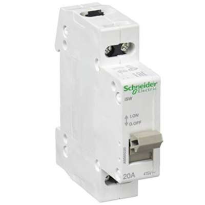 Interrupteur-sectionneur modulaire bipolaire 2P/20A iSW Schneider Electric