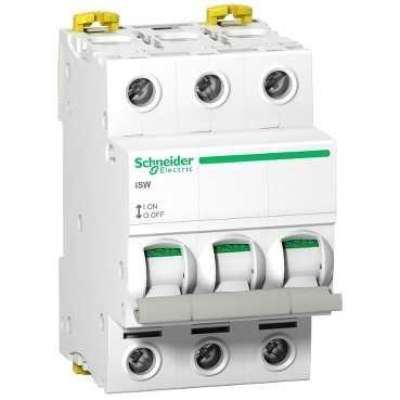 Interrupteur-sectionneur modulaire tripolaire 3P/40A iSW Acti9 Schneider Electric