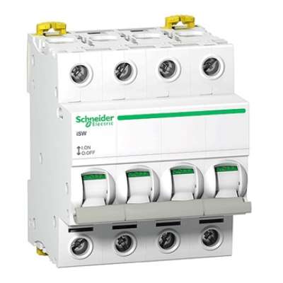 Interrupteur-sectionneur modulaire tétrapolaire 4P/ 63A iSW Acti9 Schneider Electric