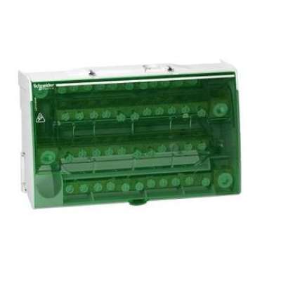 Répartiteur (jeu de barres) tétrapolaire 4P/160A 12 connexions par phase Schneider Electric