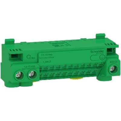 Bornier de terre 21x4 + 3x25mm² pour coffrets PrismaSeT Schneider Electric