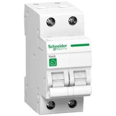 Disjoncteur 3kA - courbe C - bipolaire 2P/10A Resi9 Schneider Electric