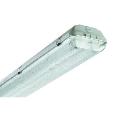 Armature hermétique IP65 polycarbonate précâblée pour 2 tubes Led 1200mm WDP-LZP 2LED1200 Technolux