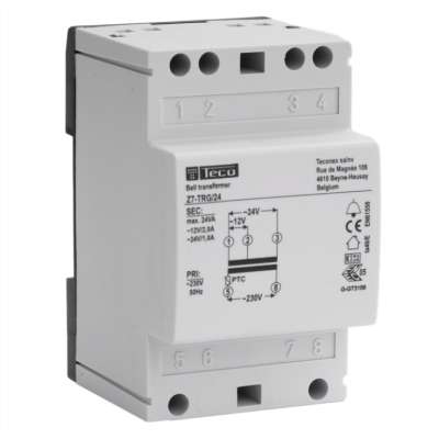 Transformateur de sonnerie 230V/12-24V  24VA Z7TRG24 Teco