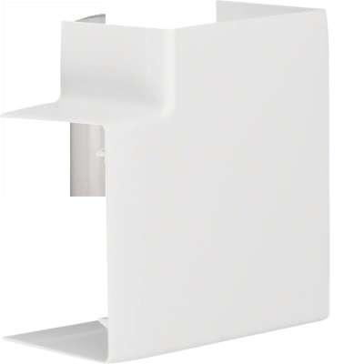 Angle plat blanc RAL9016 pour goulotte LF, LFF et LFH  90x60mm LFF6009059016 Tehalit