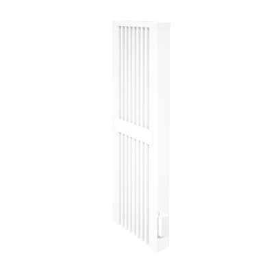 Radiateur électrique à inertie vertical SLIM TALL 1600W blanc RAL 9010 avec récepteur thermostat sans fil FlexiComfortApp AeroFlow® HSF010 Thermotec