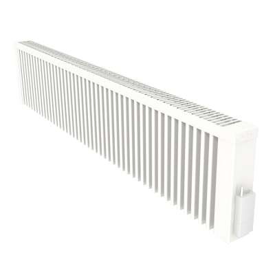 Radiateur électrique à inertie bas SLIM 2000W blanc RAL 9010 avec récepteur thermostat sans fil FlexiComfortApp AeroFlow® HSF014 Thermotec