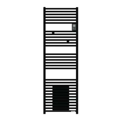 Radiateur sèche-serviettes électrique 1000W + soufflerie 1000W noir carbone 471565 Riva 4 Thermor