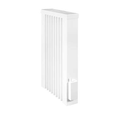 Radiateur électrique à inertie standard MINI 650W blanc RAL 9010 avec récepteur thermostat sans fil FlexiComfortApp AeroFlow® HSF001 Thermotec