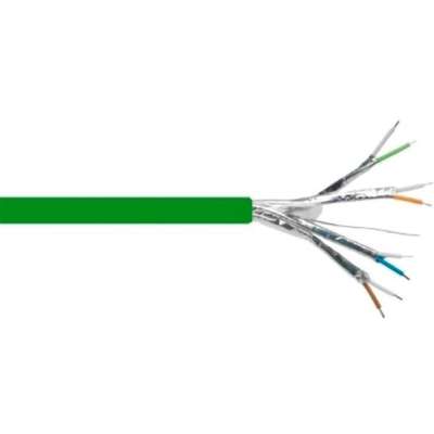 Câble de téléphonie intérieur vert TPGF LSOH (sans halogène) 150V blindage par paire 4x2x0.6mm² Cca