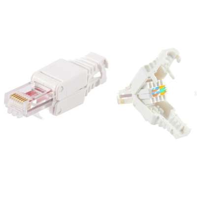 Connecteur mâle sans outil 8 contacts RJ45 pour câble catégorie 6