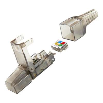 Connecteur mâle sans outil 8 contacts RJ45 pour câble U/UTP catégorie 6