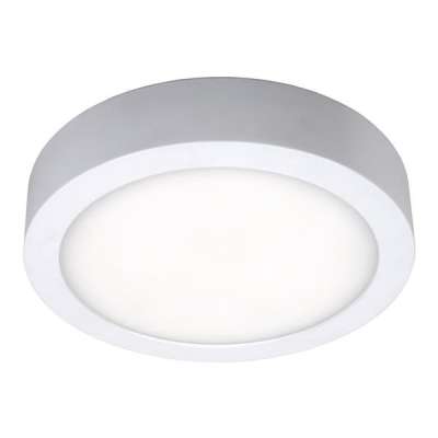 Plafonnier Led blanc Ø180mm plexi opaque 14W/240V 2700K/3000K/4000K 1050lm/1150lm/1150lm IP54 Moon 180 CCT Uni-Bright