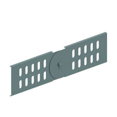 Eclisse articulée pour chemins de câbles perforés Sendzimir H= 60mm DS60 Vergokan