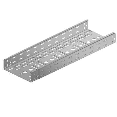 Chemin de câbles perforé encliquetable Sendzimir L= 75 x H= 60 x E=1mm Vergokan (au mètre)